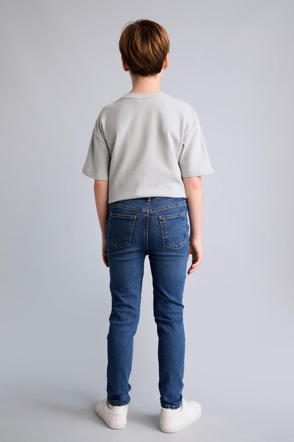 Straight Leg Blue Jeans Boy