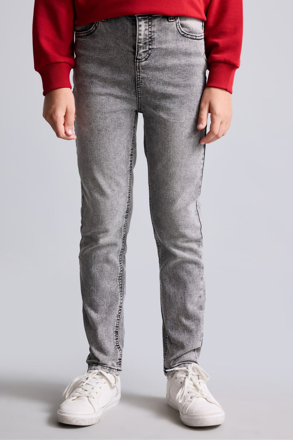 Straight Leg Blue Jeans Boy
