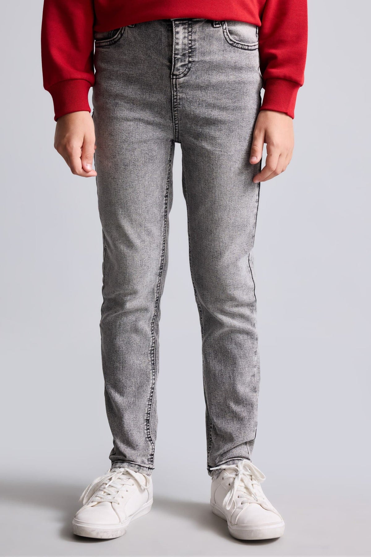 Straight Leg Blue Jeans Boy