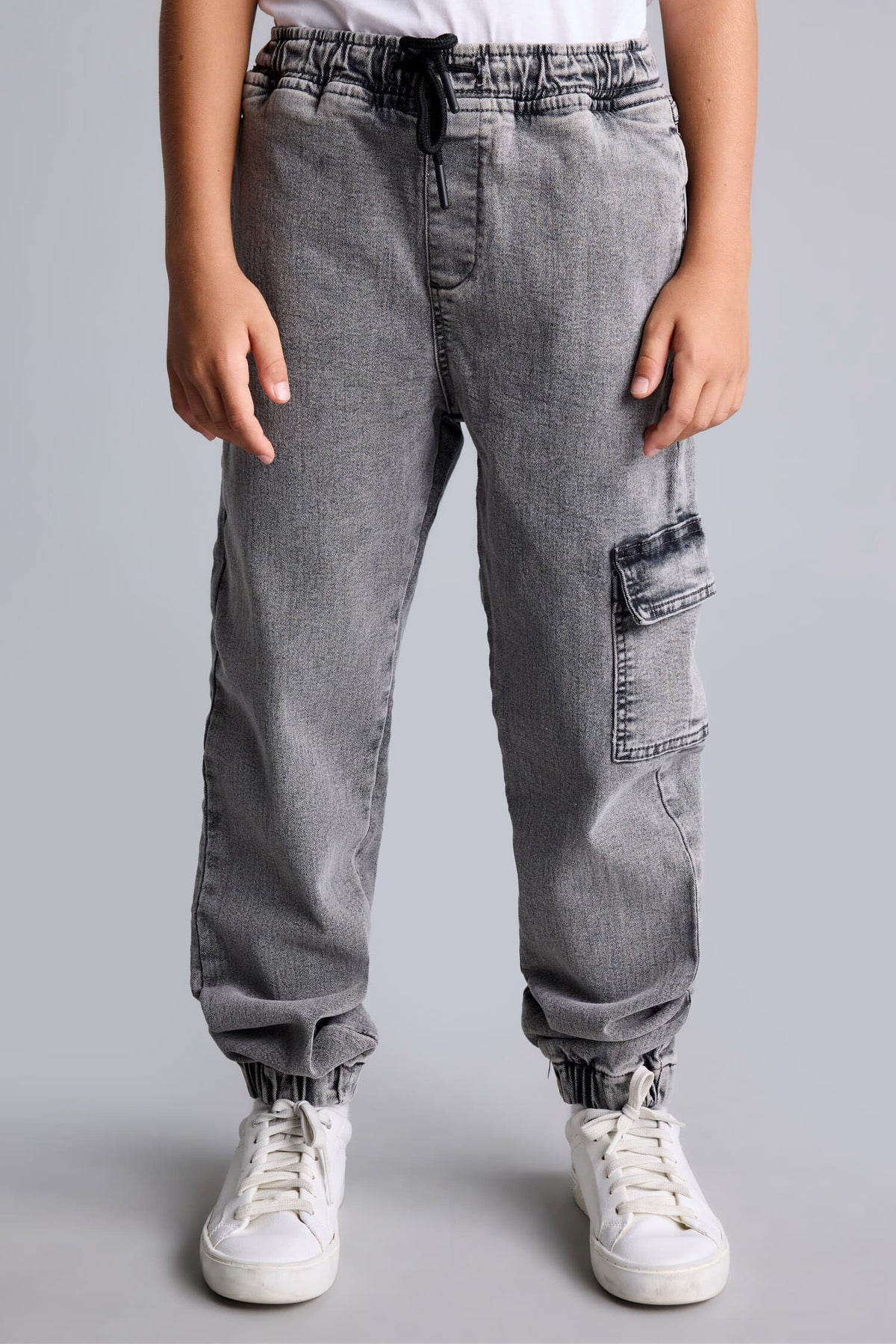 Jogger Fit Jeans Boy with Cargo Pocket