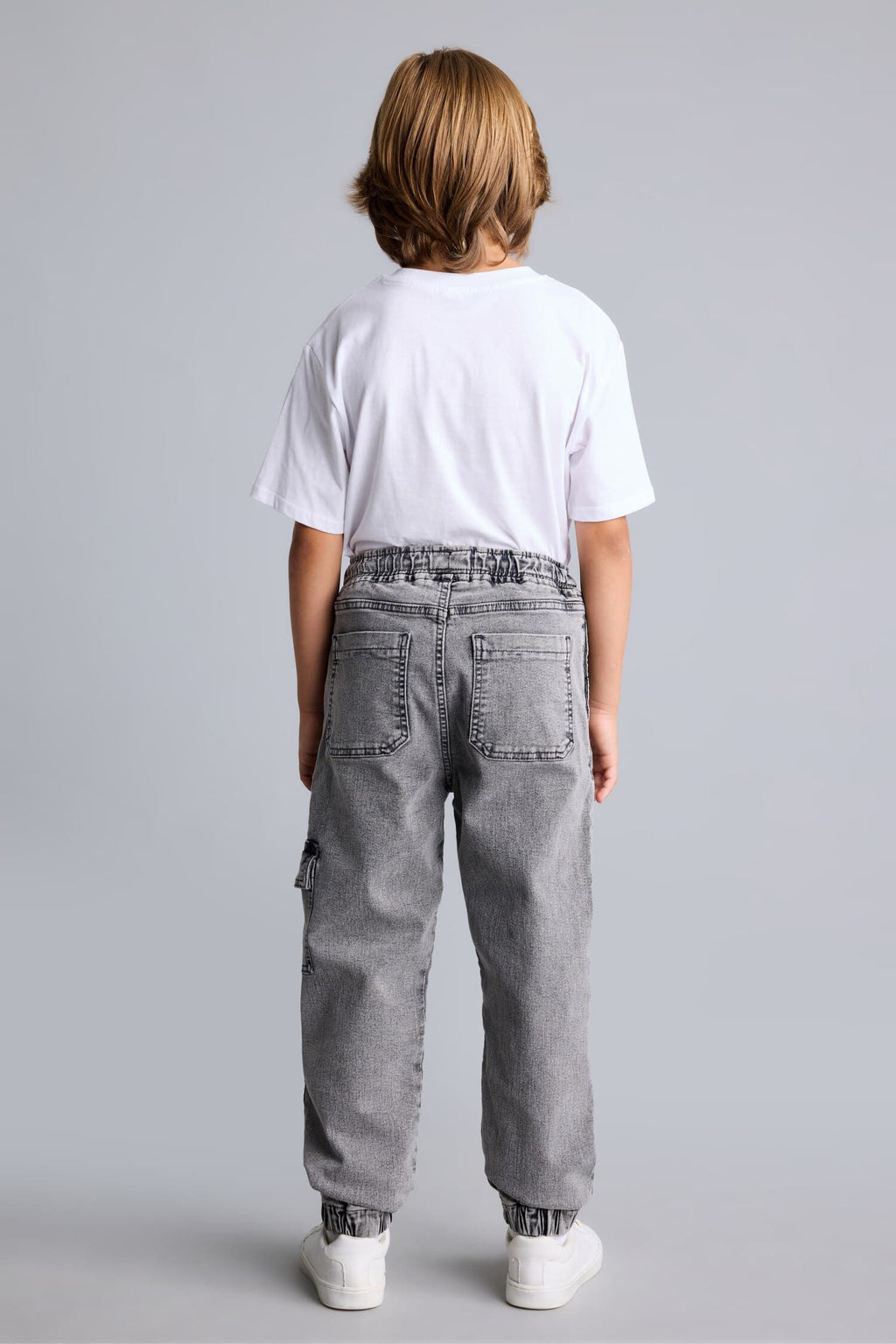 Jogger Fit Jeans Boy with Cargo Pocket