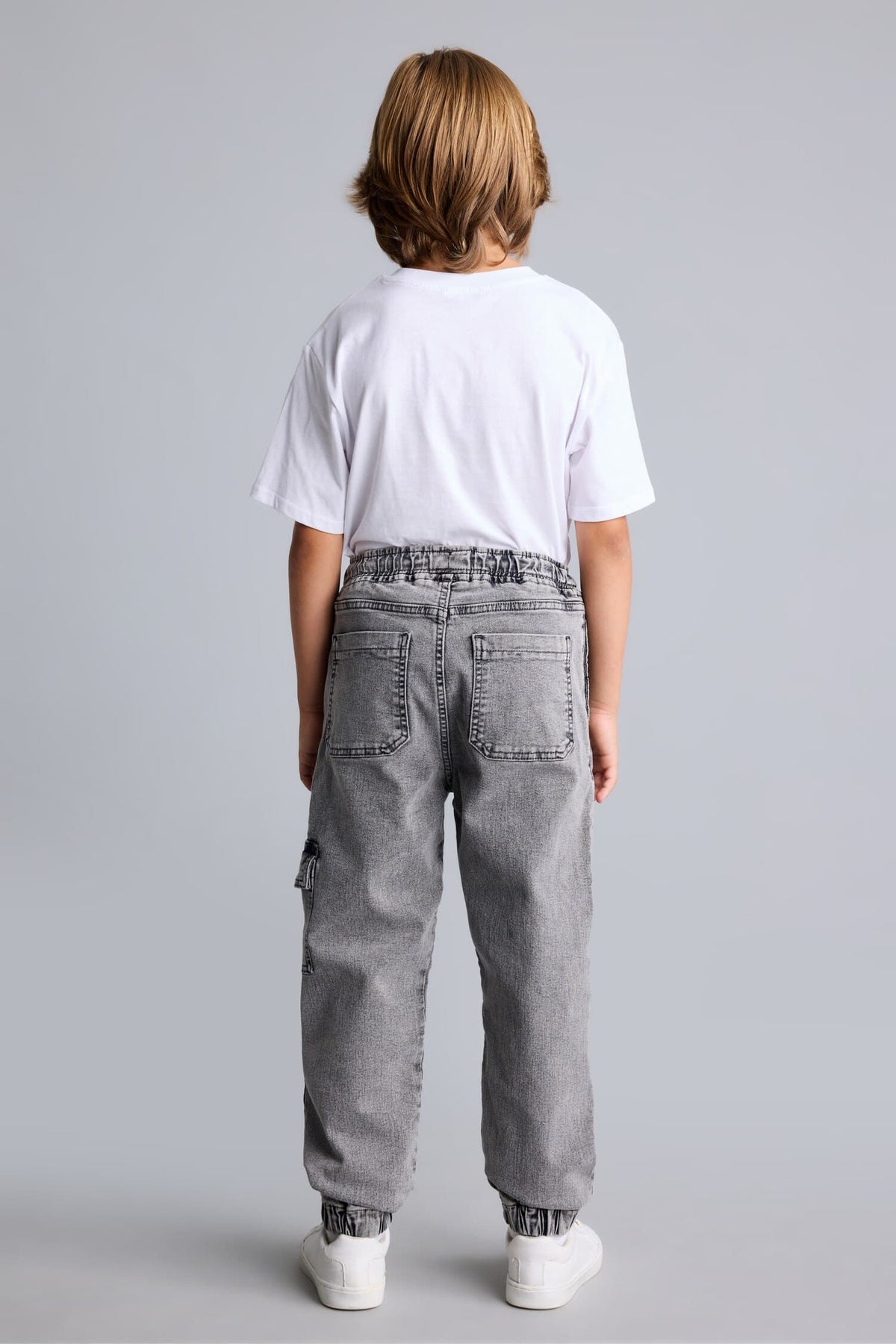 Jogger Fit Jeans Boy with Cargo Pocket