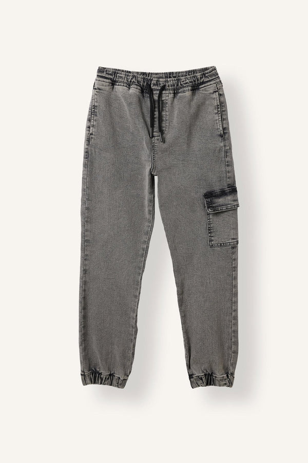 Jogger Fit Jeans Boy with Cargo Pocket
