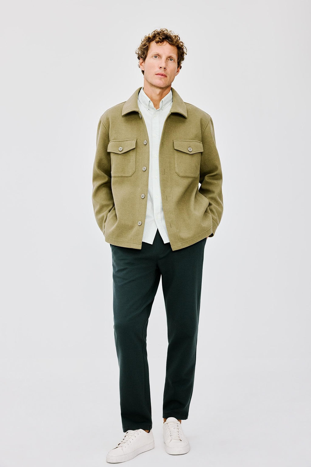 Pocketed Straight Leg Basic Jogger Pants