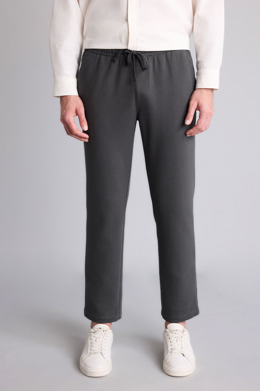 Pocketed Straight Leg Basic Jogger Pants