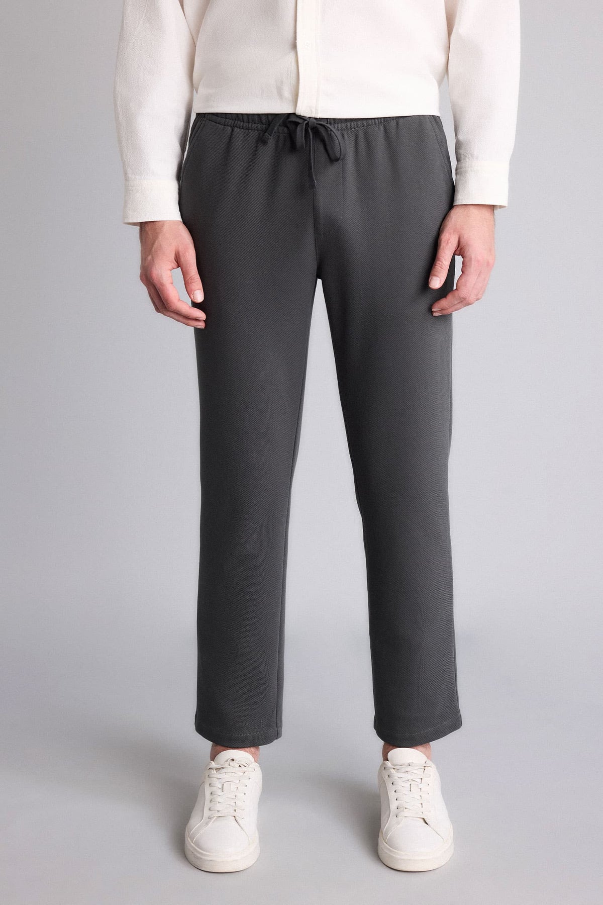 Pocketed Straight Leg Basic Jogger Pants