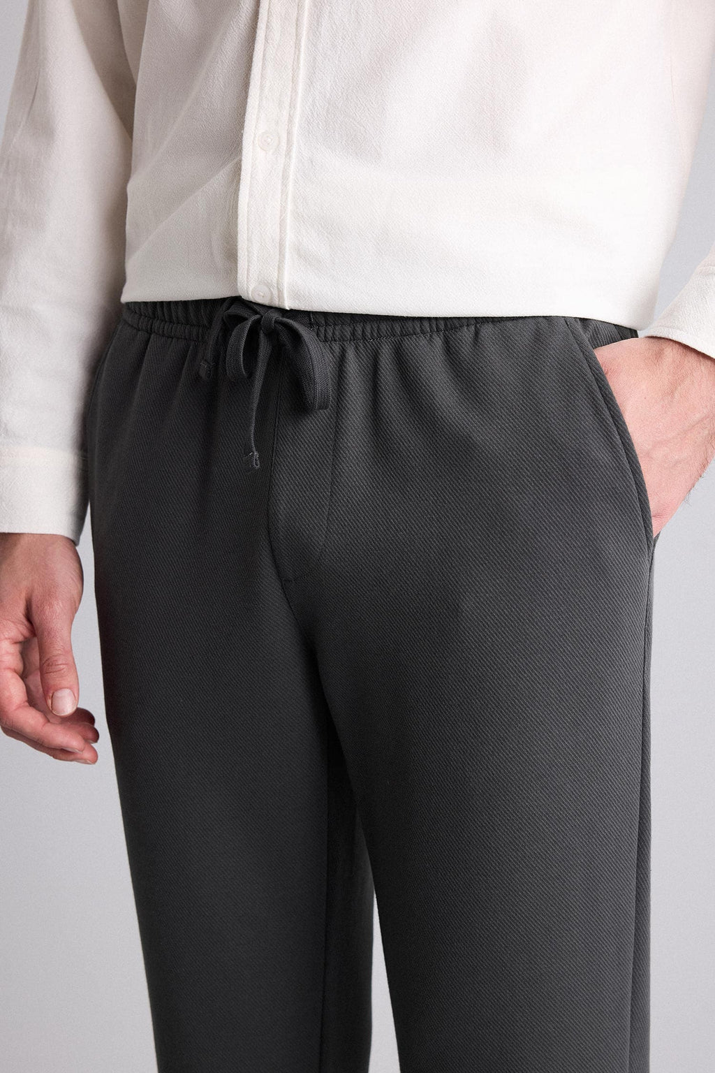 Pocketed Straight Leg Basic Jogger Pants