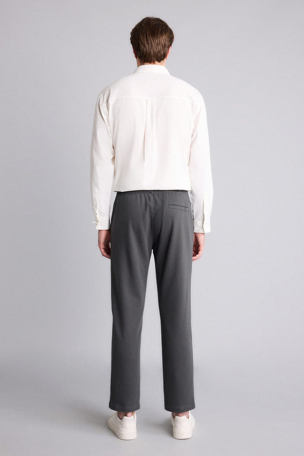 Pocketed Straight Leg Basic Jogger Pants