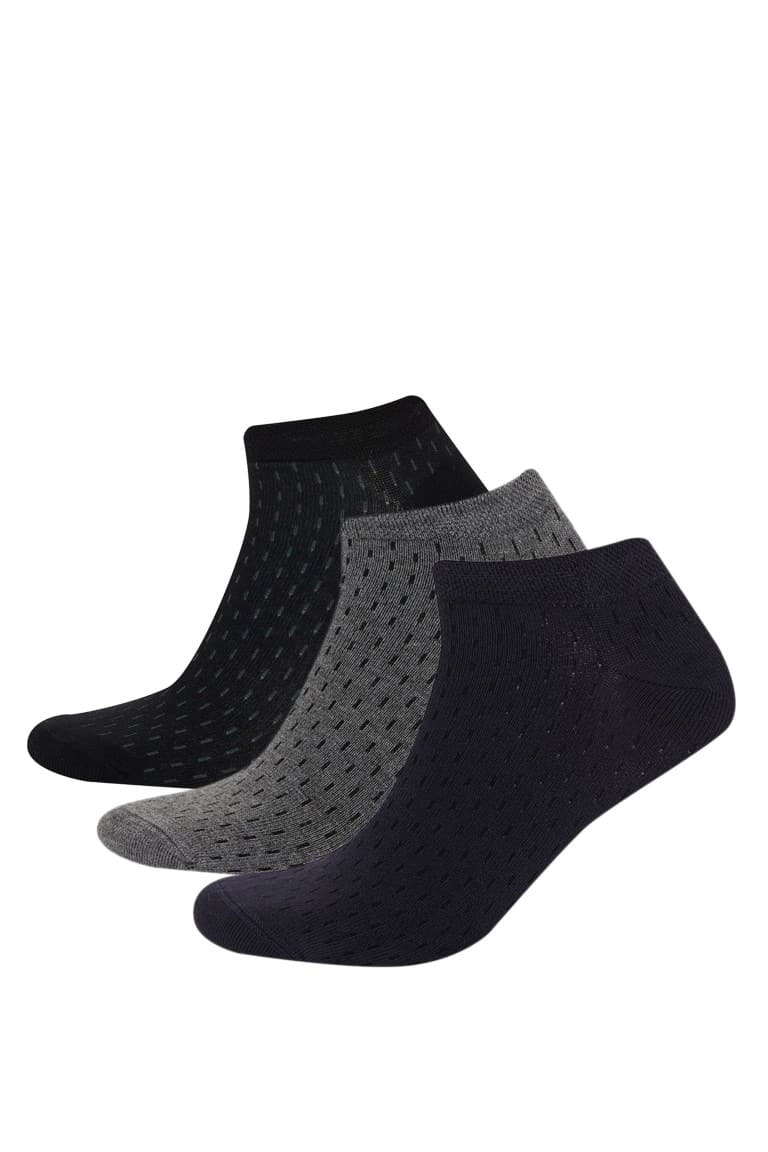 Mens Seamless 3-Pack Bamboo Booties Socks