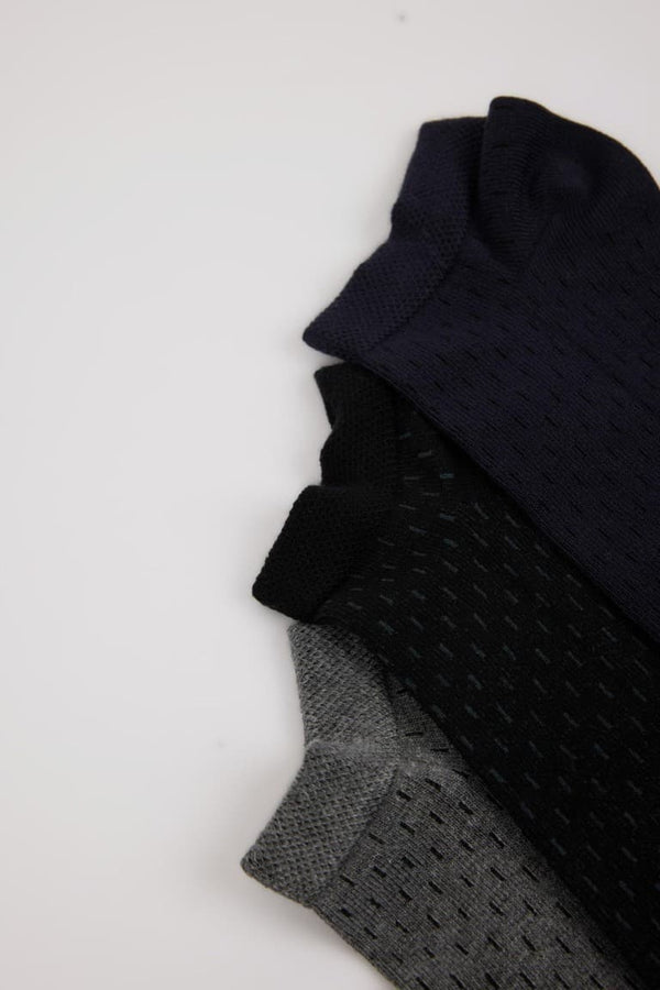 Mens Seamless 3-Pack Bamboo Booties Socks
