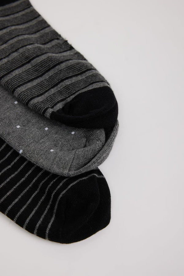 Breathable Mens Seamless 3-Pack Bamboo Booties Socks