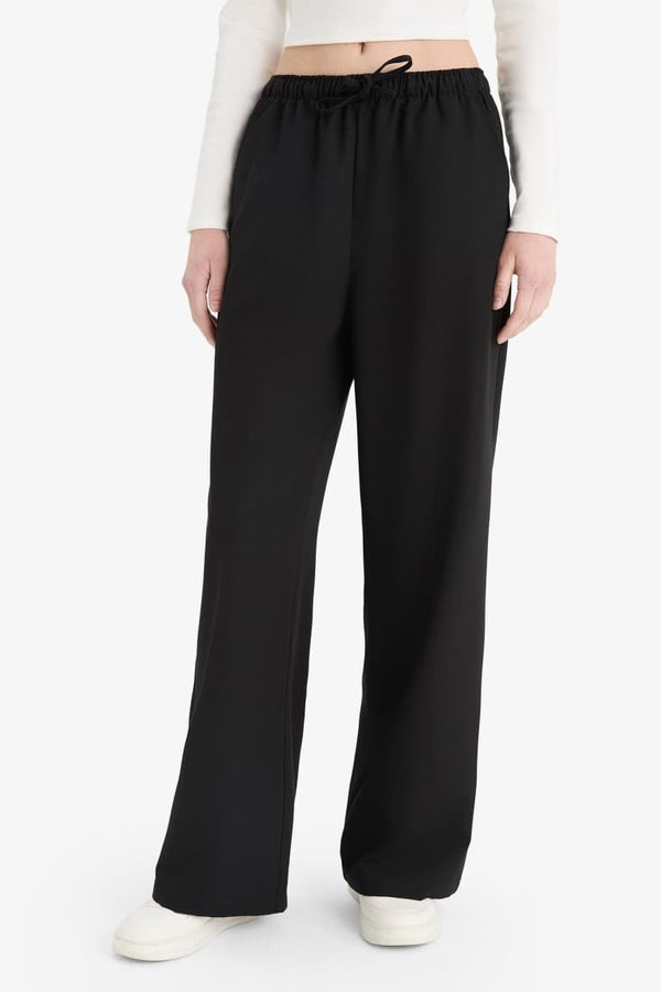 Wide Leg Regular Waist Trousers