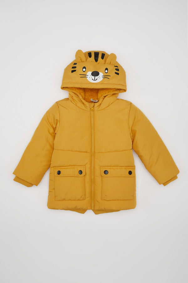 Baby Boy Hooded Zippered Coat