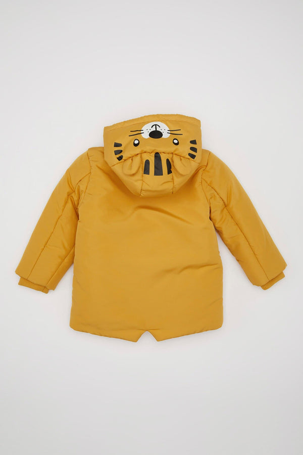 Baby Boy Hooded Zippered Coat