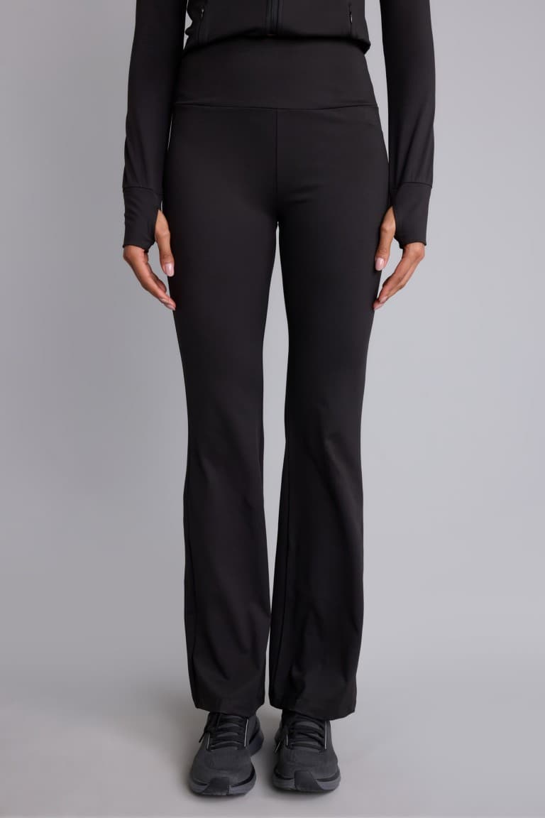 DeFactoFit Flare Fit Waist-hugging, Non-revealing, High Waist, Flare Leg, Standard Length Sportsman's Tracksuit Bottoms