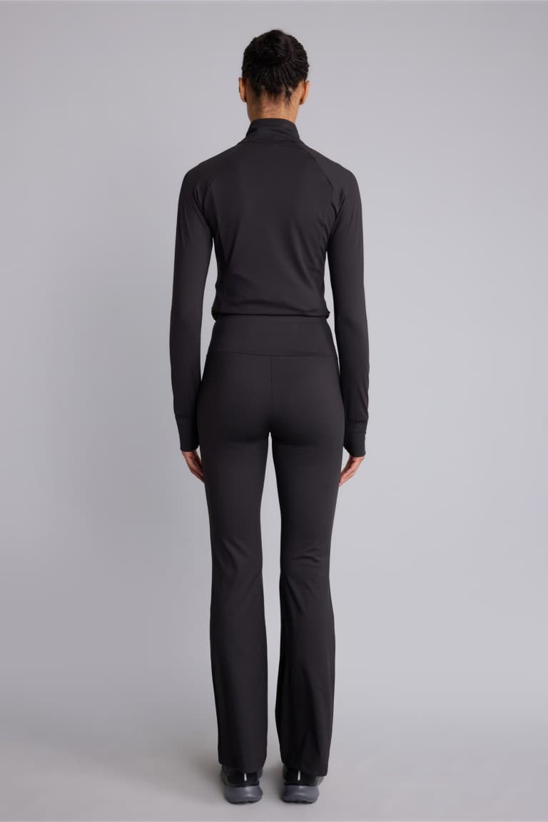 DeFactoFit Flare Fit Waist-hugging, Non-revealing, High Waist, Flare Leg, Standard Length Sportsman's Tracksuit Bottoms