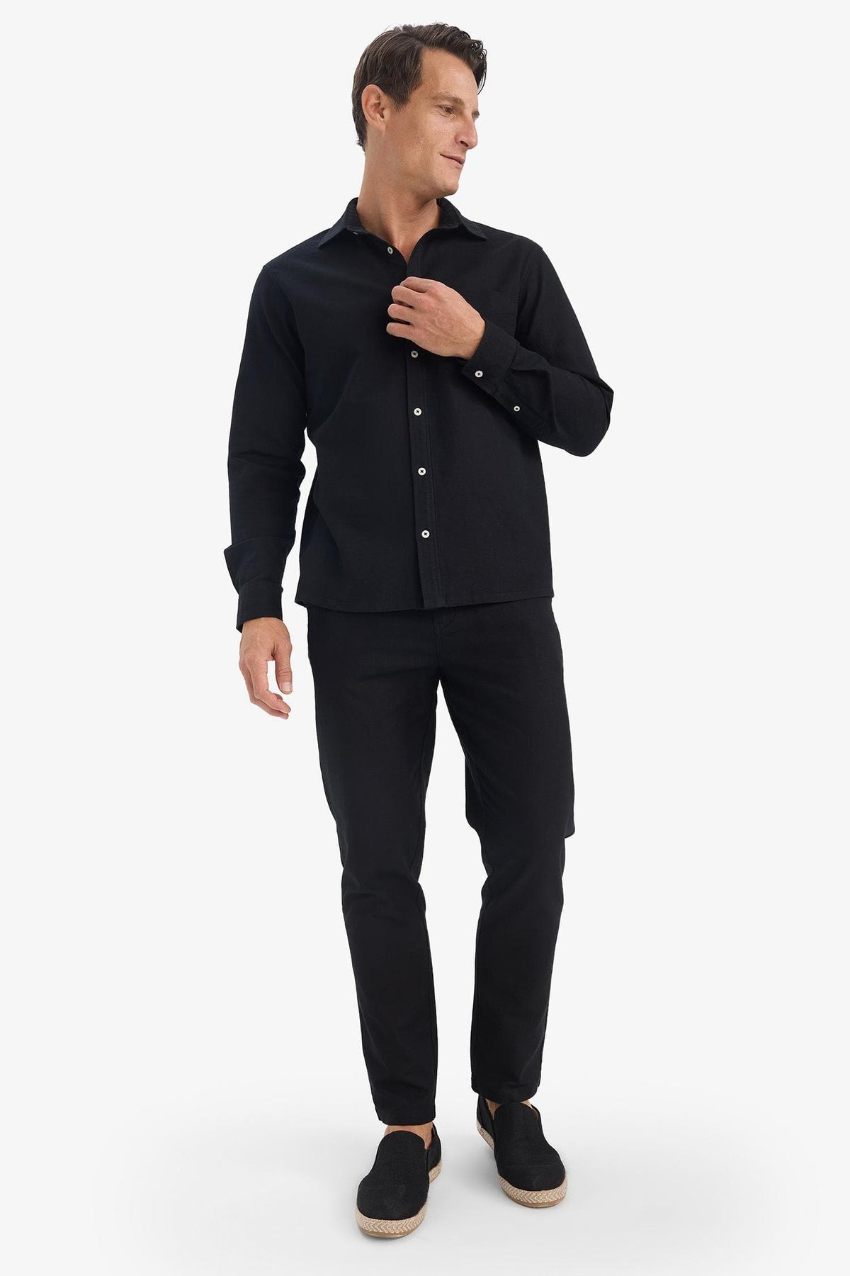 100% Cotton Summer Waisty Strap-on Jogger Pants Slim Fit Fit Fit Fit Fit With Flat Leg Pocket