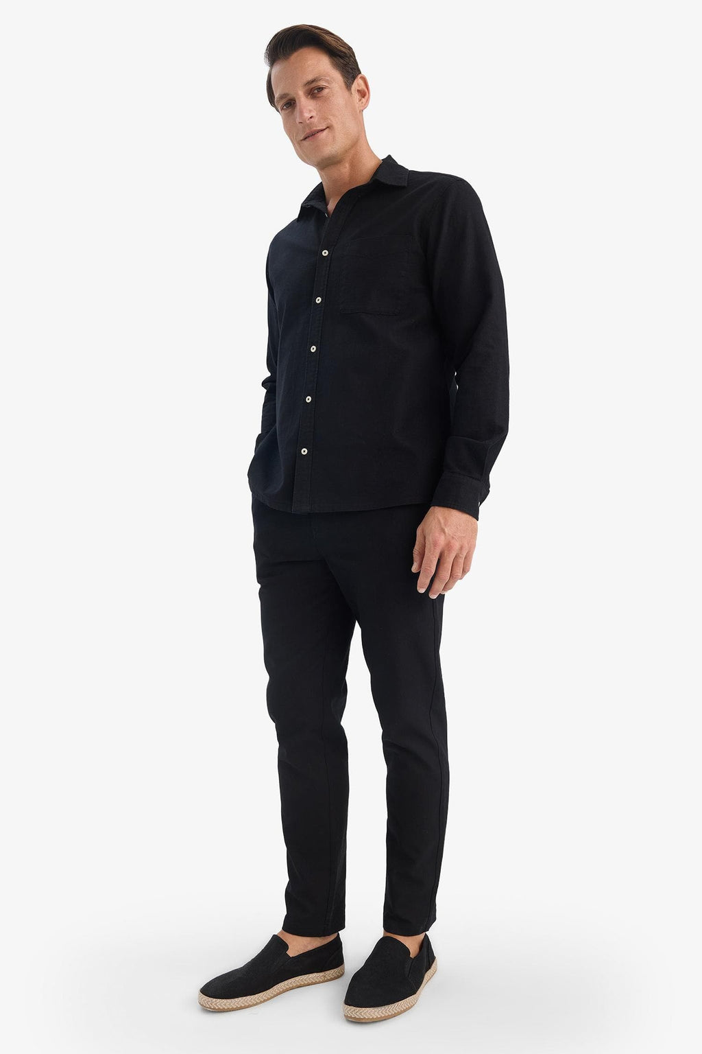 100% Cotton Summer Waisty Strap-on Jogger Pants Slim Fit Fit Fit Fit Fit With Flat Leg Pocket