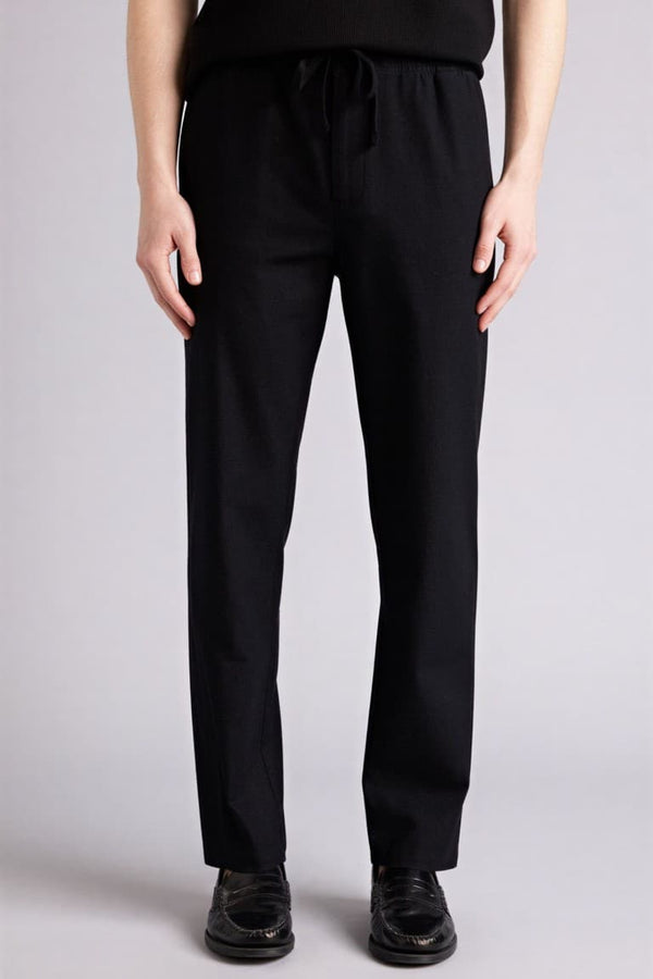 100% Cotton Summer Waisty Strap-on Jogger Pants Slim Fit Fit Fit Fit Fit With Flat Leg Pocket
