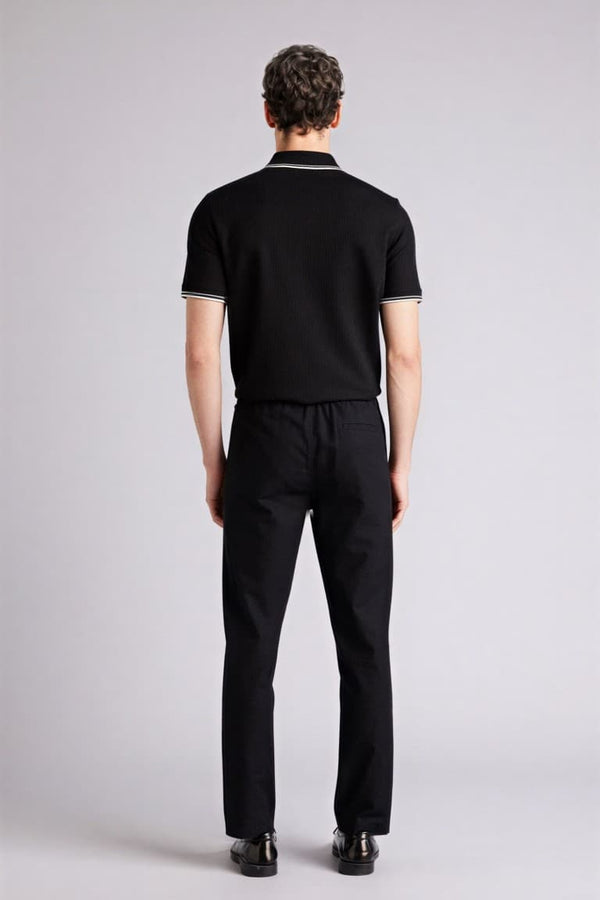 100% Cotton Summer Waisty Strap-on Jogger Pants Slim Fit Fit Fit Fit Fit With Flat Leg Pocket