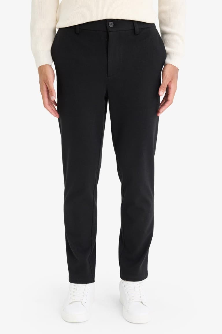 Tailored Regular Fit Straight Leg Trousers