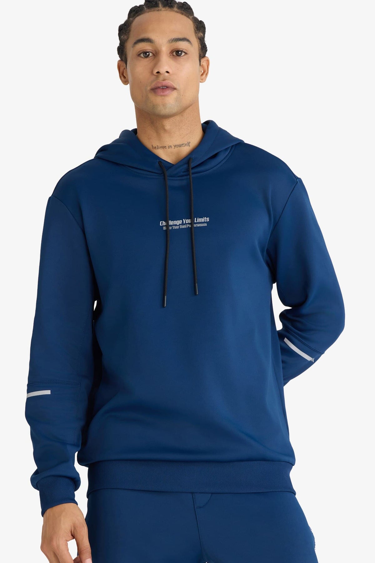 Standard Fit Hooded Sports Sweatshirt Main image