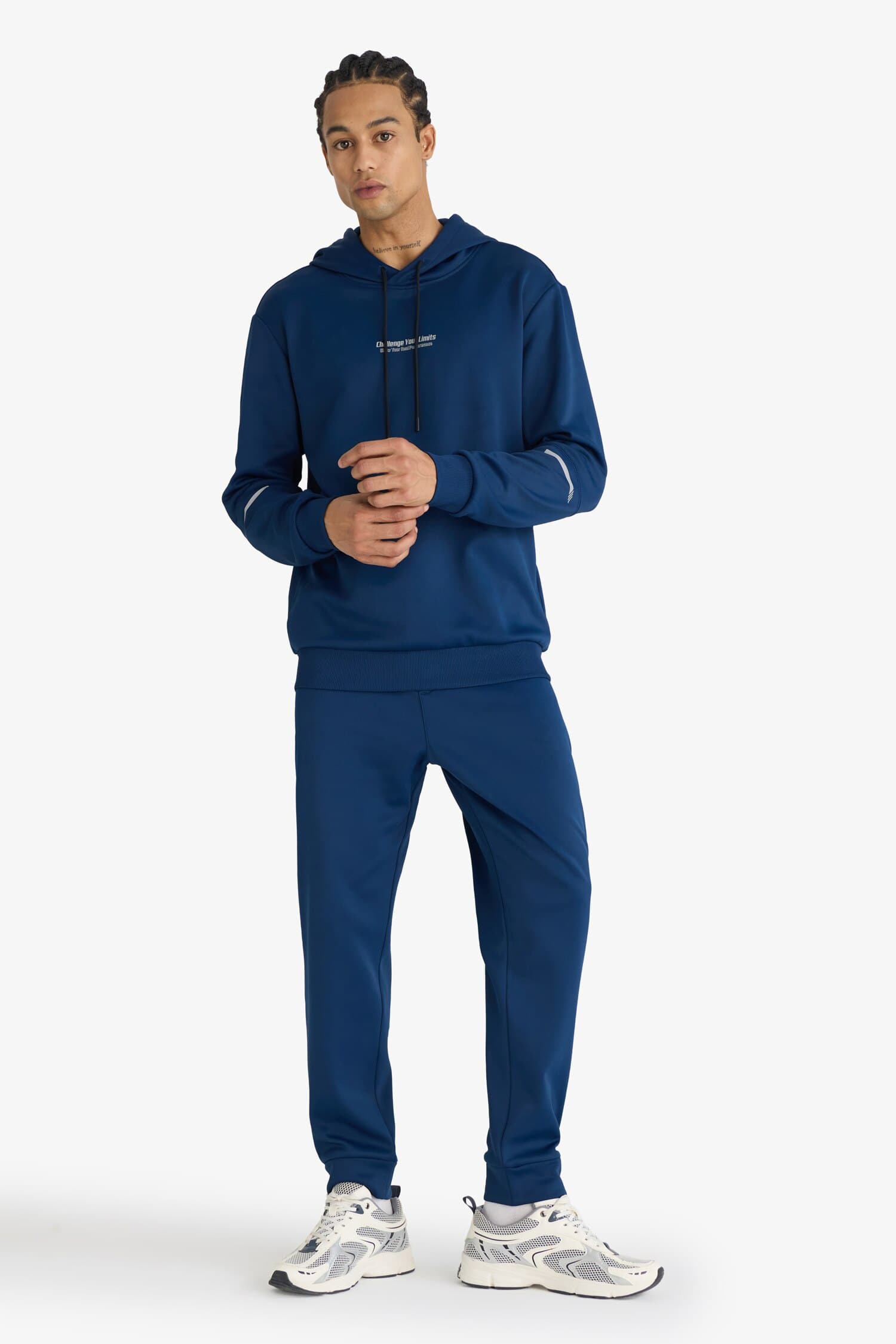 Standard Fit Hooded Sports Sweatshirt Secondary image