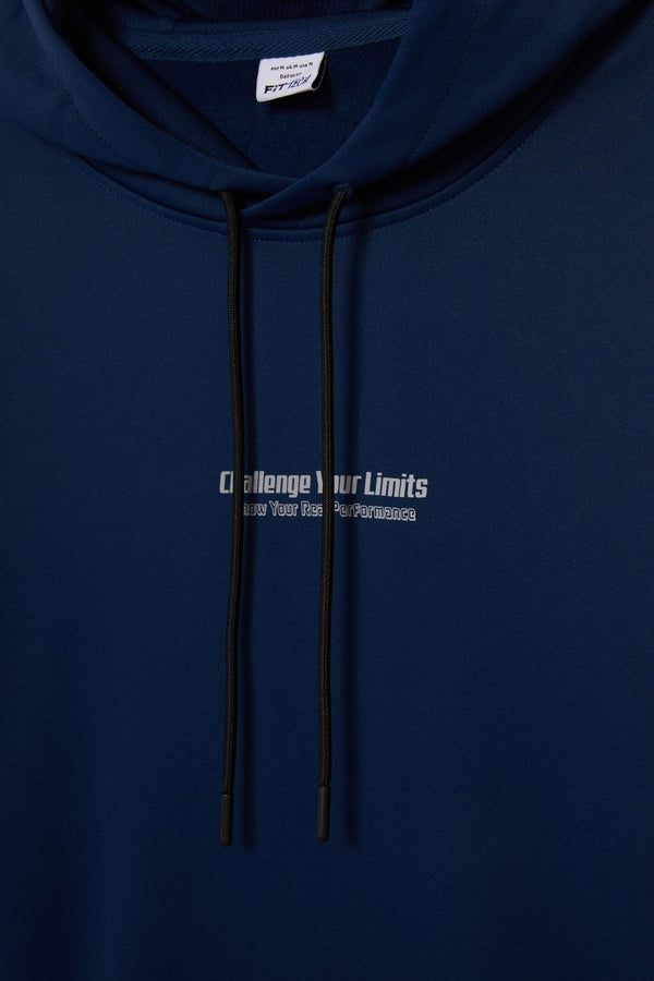 Standard Fit Hooded Sports Sweatshirt