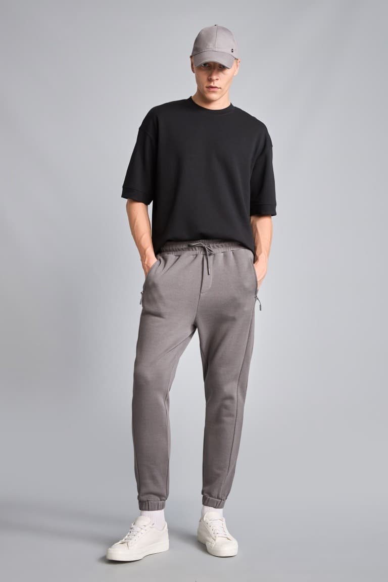 Slim Fit Fit Fit Flare Zipper Pike Tracksuit Bottom