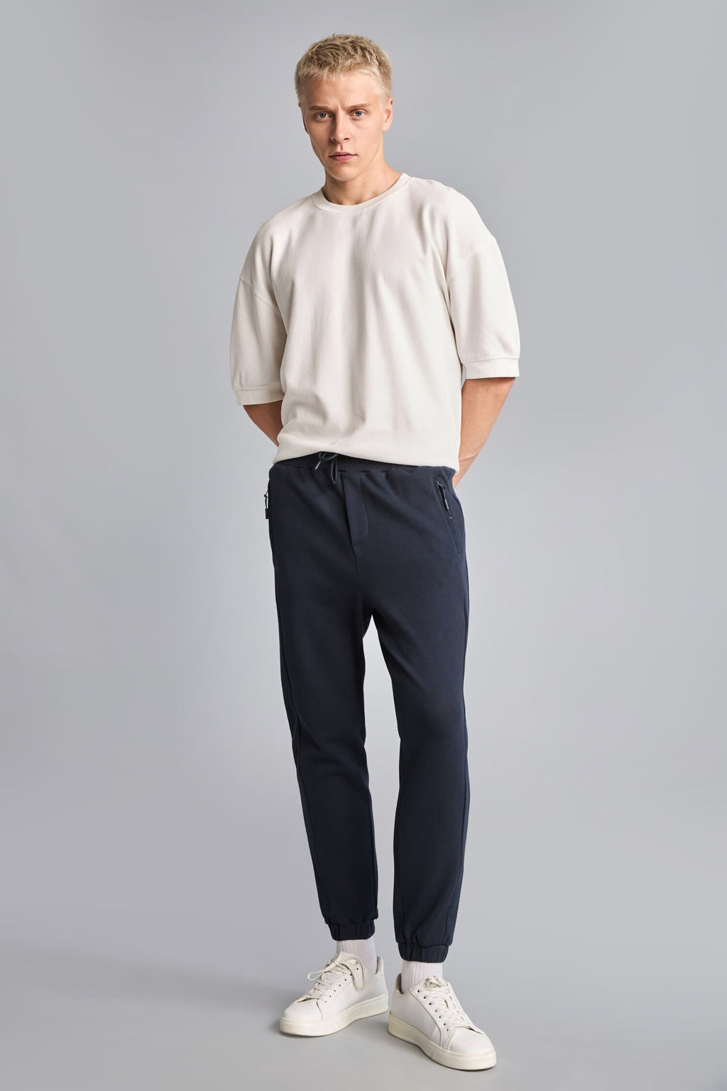 Slim Fit Fit Fit Flare Zipper Pike Tracksuit Bottom