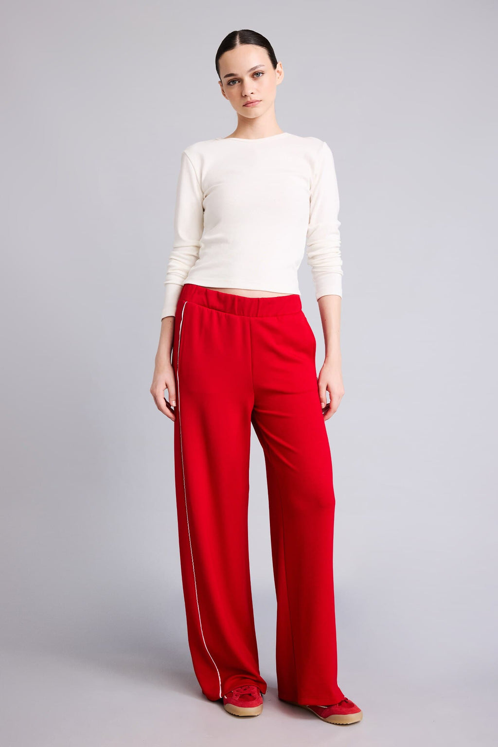 Straight Fit Sweatpants with Pockets