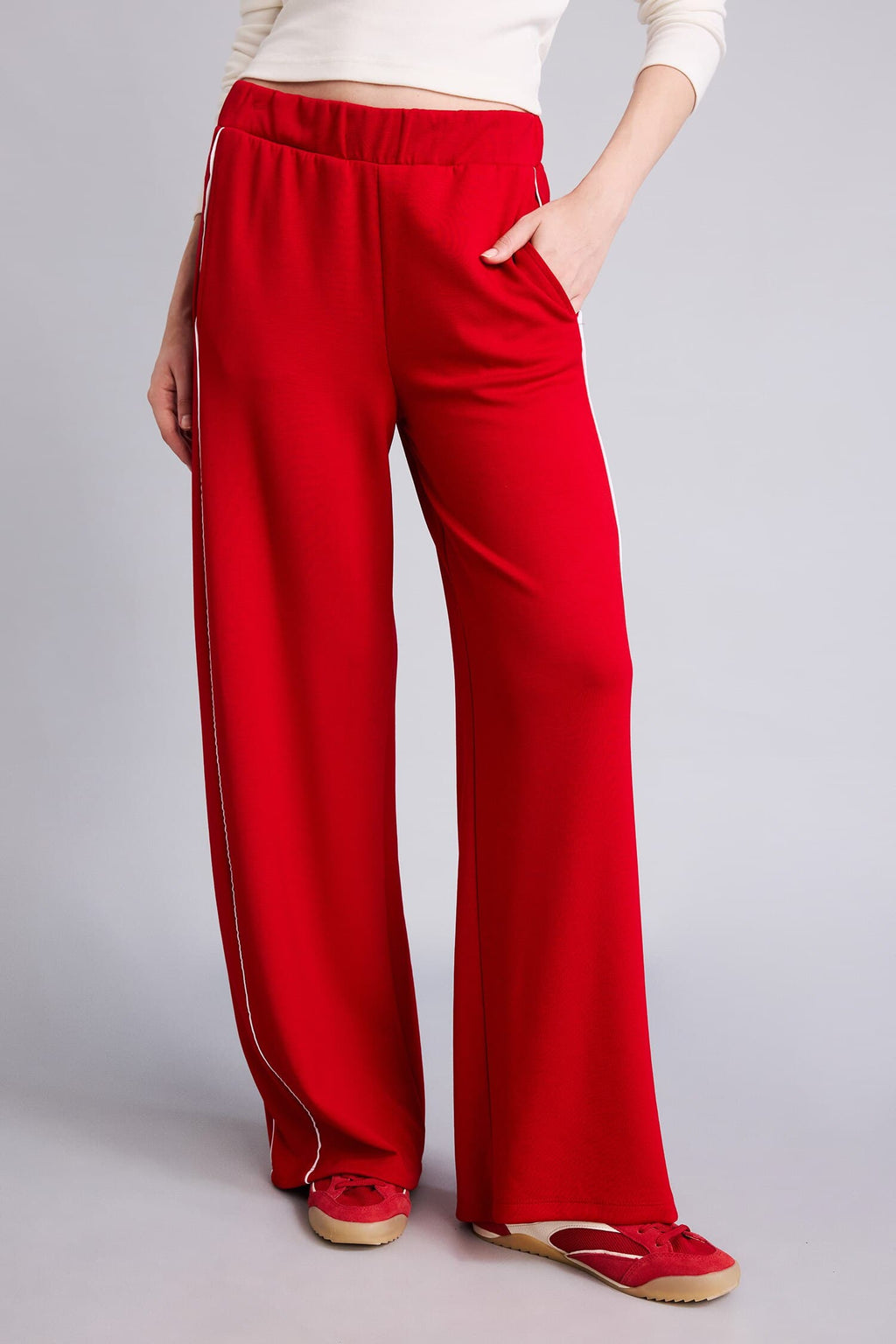 Straight Fit Sweatpants with Pockets