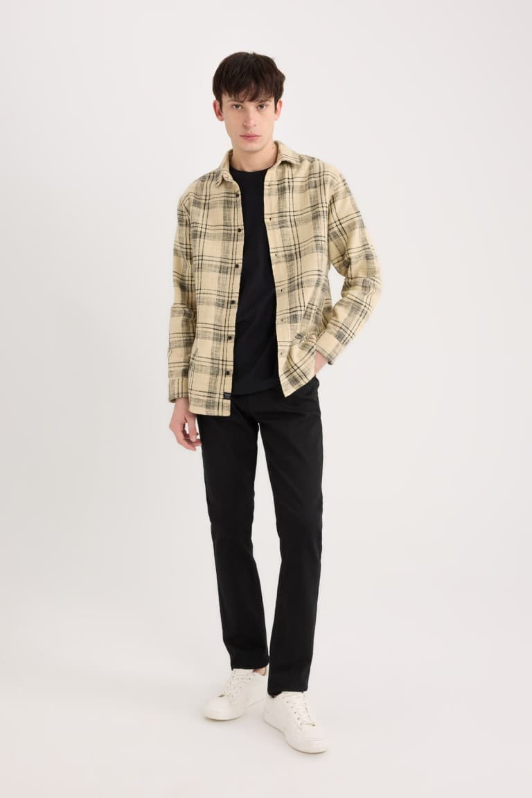 Regular Fit Cotton Plaid Long Sleeve Shirt Secondary image