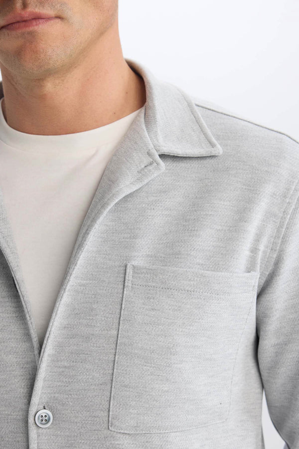 Regular Fit Polo Shirt Jacket
