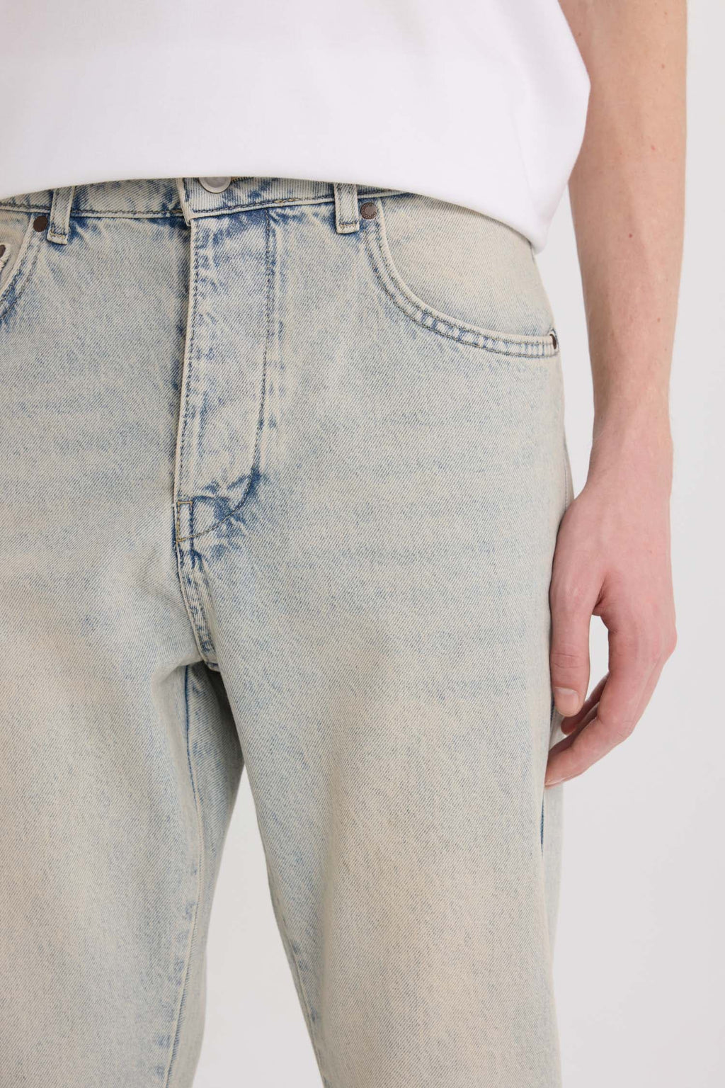 90’S Slim Fit Super Skinny Hem Cotton Trousers