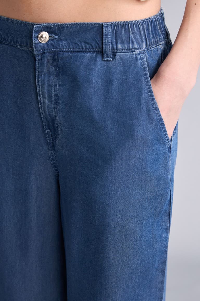 Wide Leg High Waist Long Soft Jeans