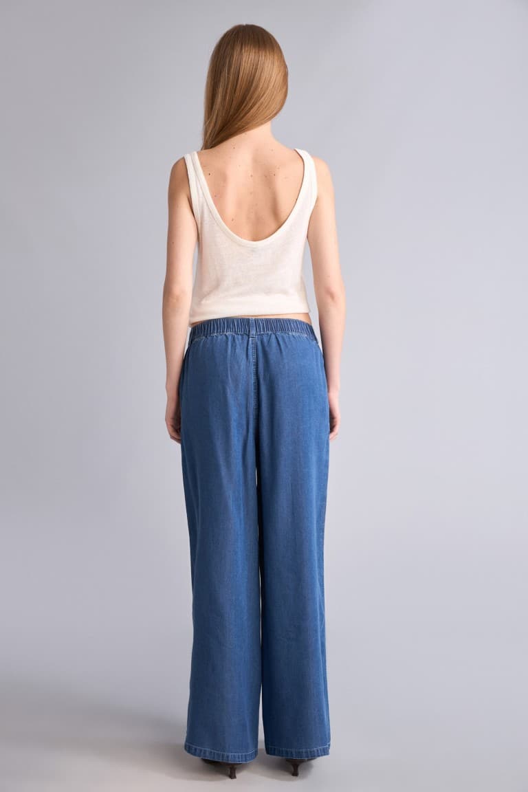 Wide Leg High Waist Long Soft Jeans
