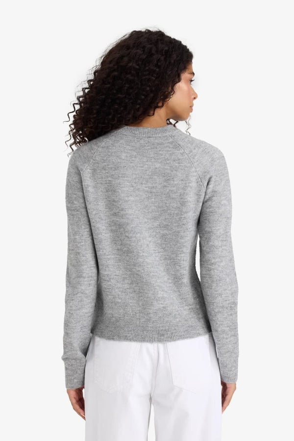 Regular Fit Crew Neck Basic Plain Soft Touch Knit Sweater