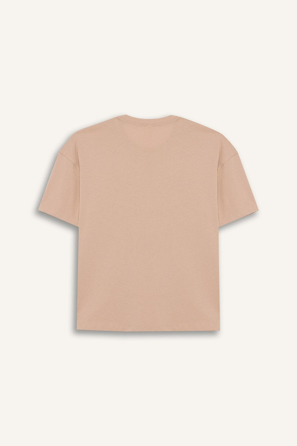 Girl Relax Fit Palm Printed Crew Neck Short Sleeve T-Shirt