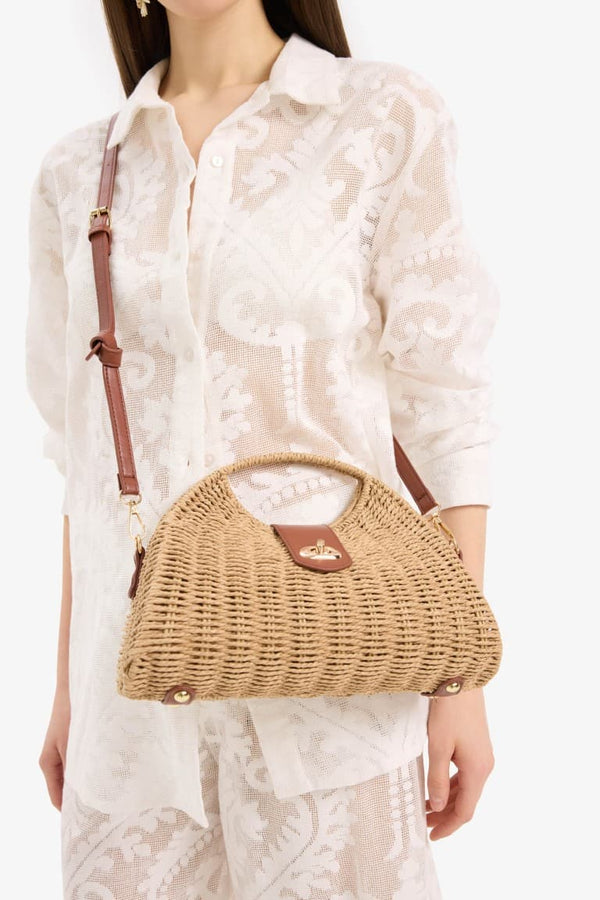 Women Straw Shoulder Bag