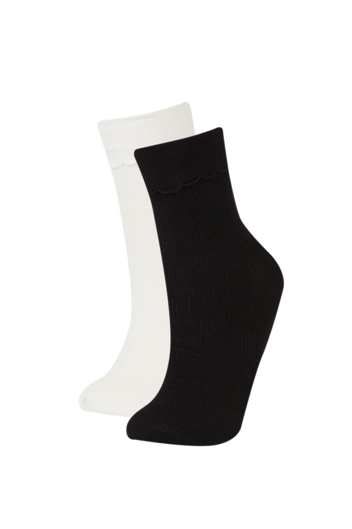 Women Ribbon 2-Pack Cotton Long Socks