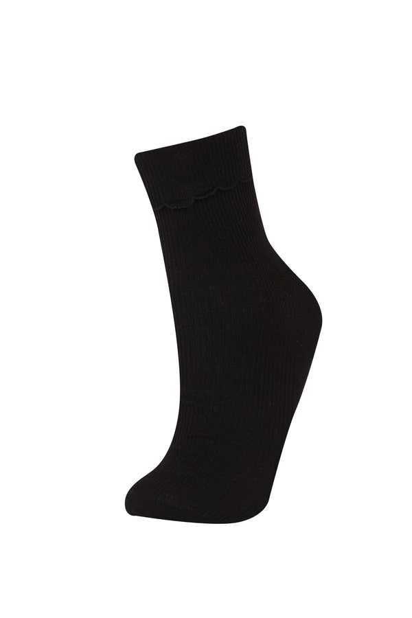 Women Ribbon 2-Pack Cotton Long Socks