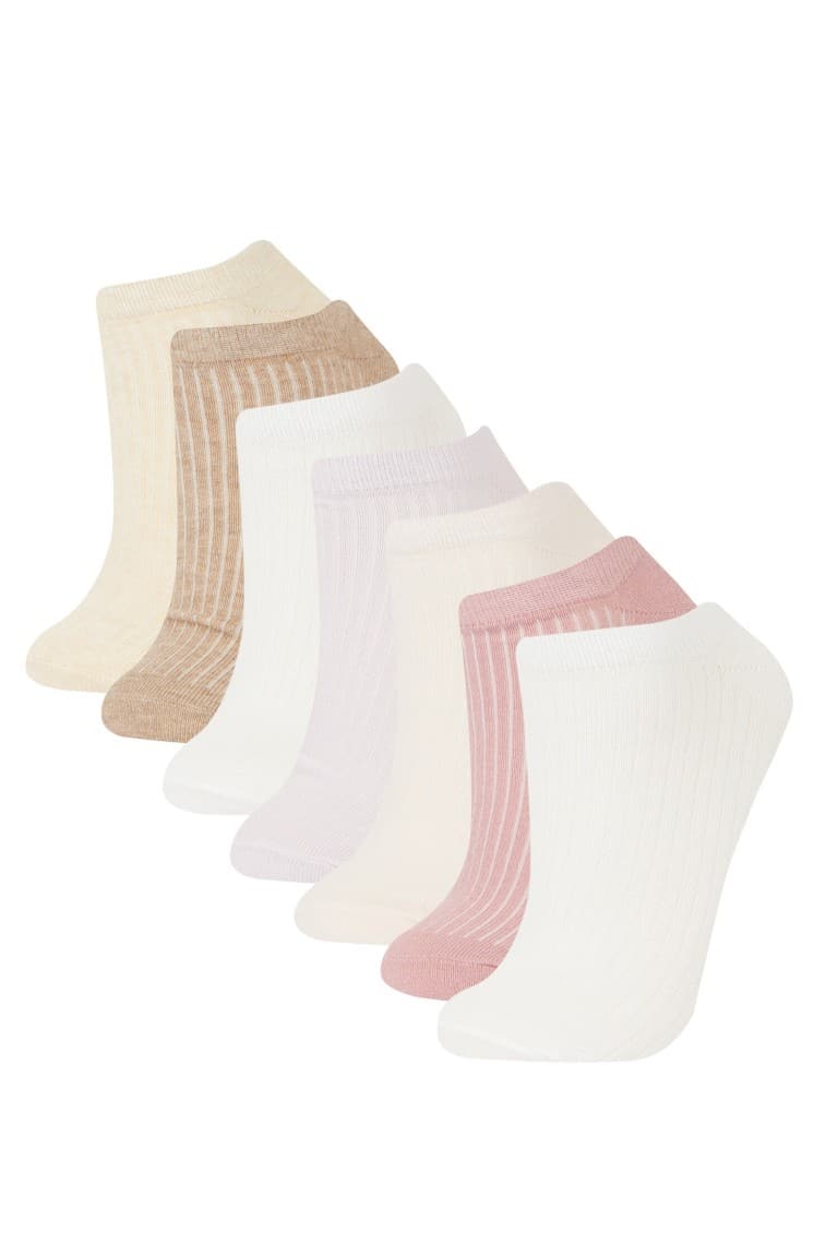Women 7-Pack Cotton Booties Socks Main image