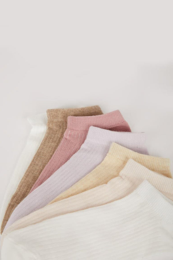 Women 7-Pack Cotton Booties Socks