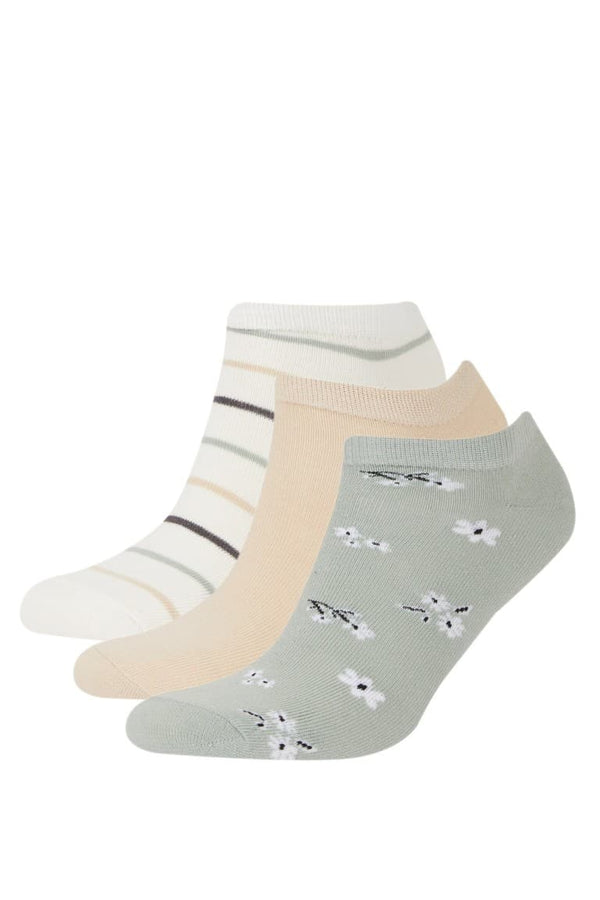 Women 3-Pack Cotton Booties Socks