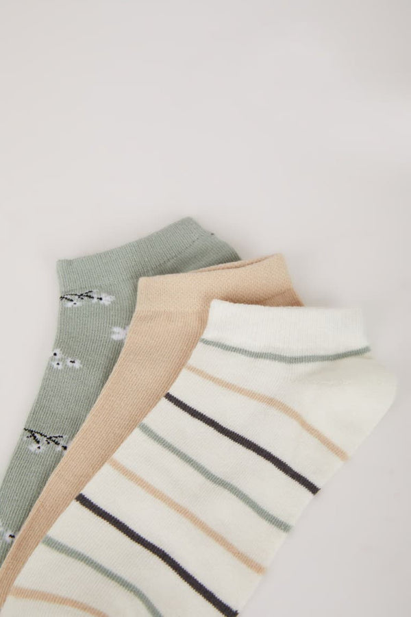 Women 3-Pack Cotton Booties Socks