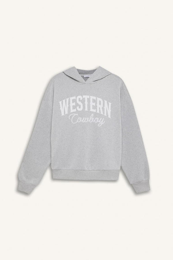 Oversize Wide-Mould Hooded Printed Thick Sweatshirt