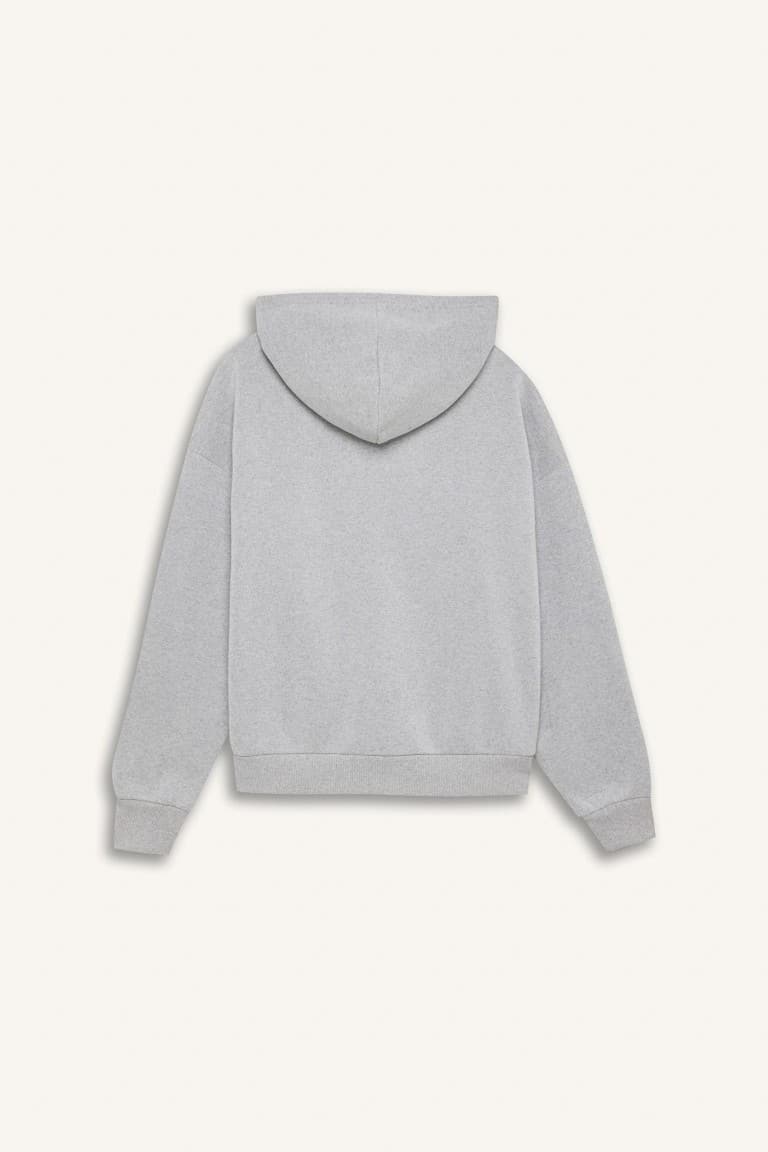 Oversize Wide-Mould Hooded Printed Thick Sweatshirt