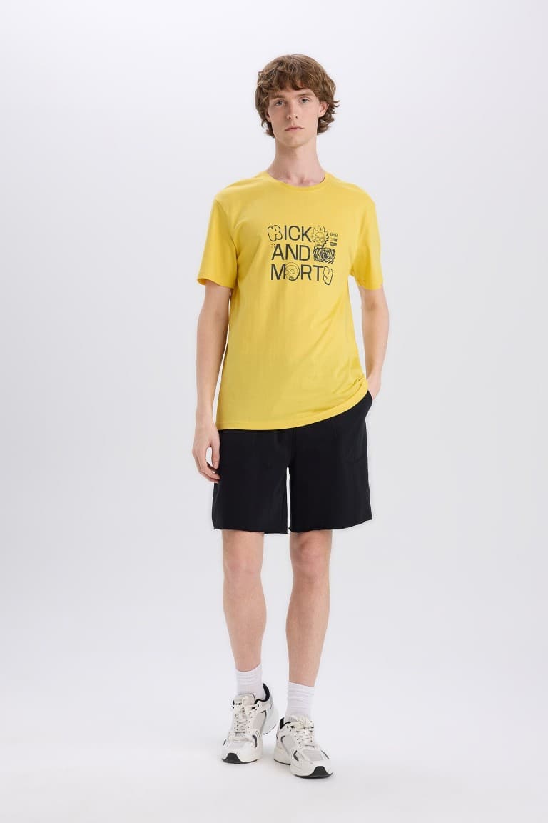100% Cotton Rick and Morty Regular Fit Crew Neck Short Sleeve T-Shirt Secondary image
