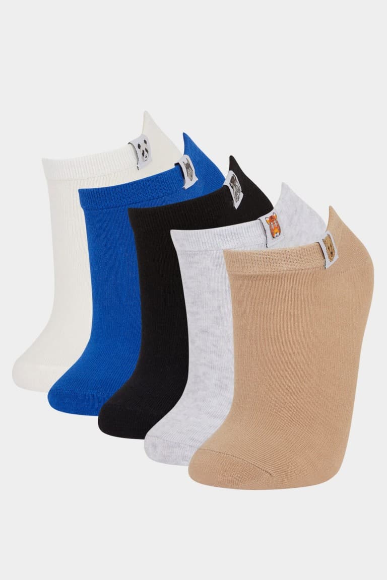 Boy 5-Pack Cotton Ankle Socks